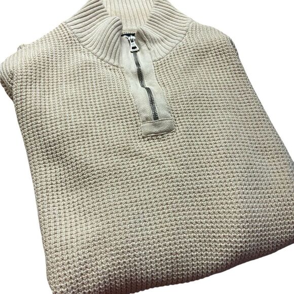 Original Weatherproof Vintage size XL Holiday Sweater quarter zip excellent - Picture 2 of 2